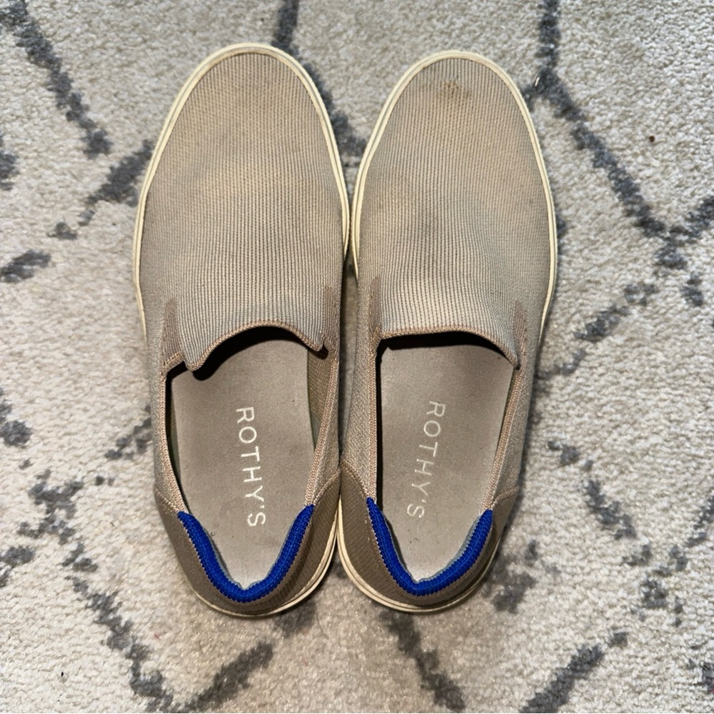 Rothy’s The Original Slip On Sneaker Sand Women's Size 9.5